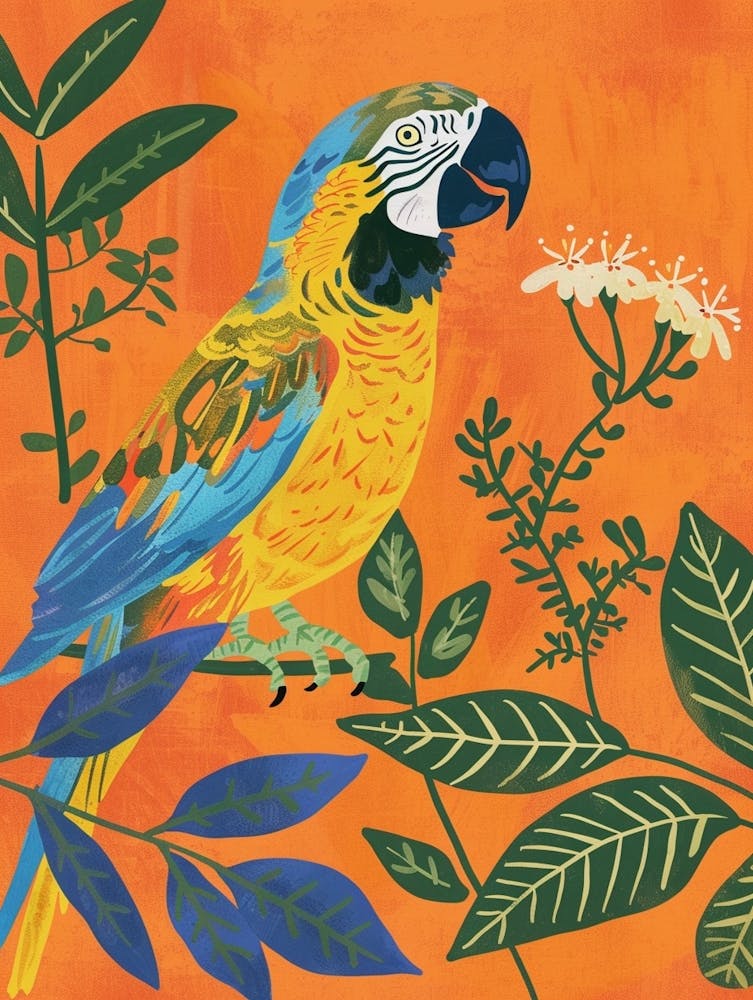 Spring Birds Macaw 3