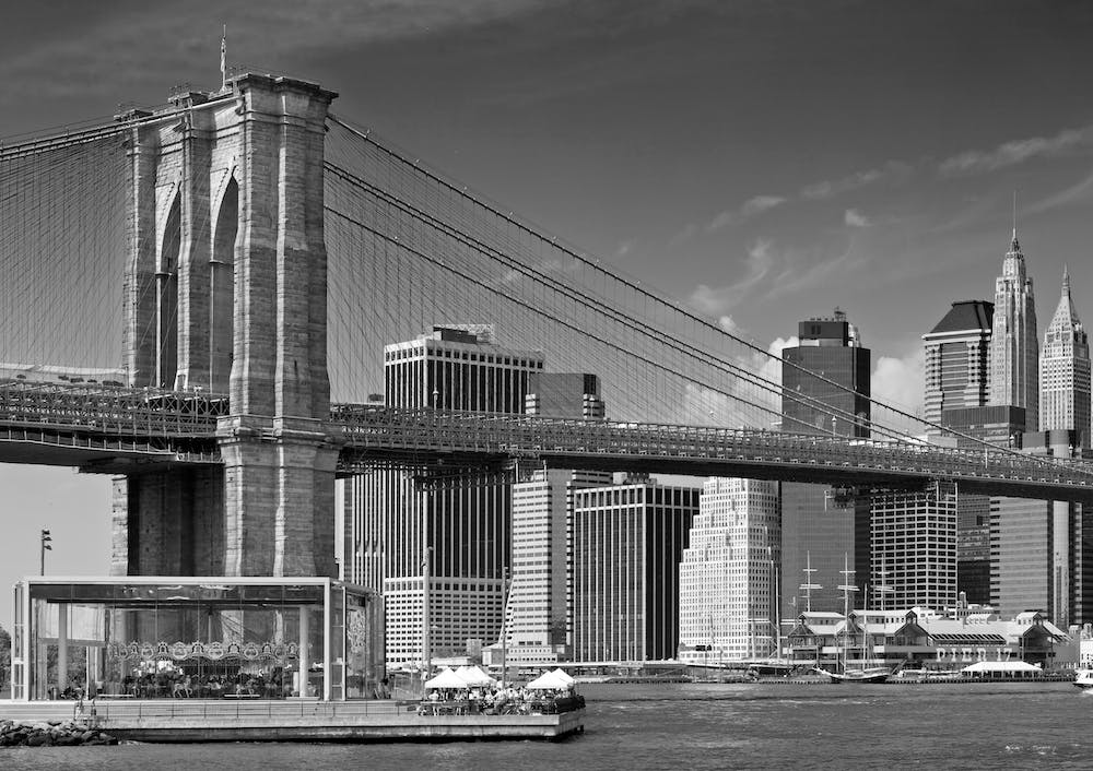 Manhattan Skyline & Brooklyn Bridge