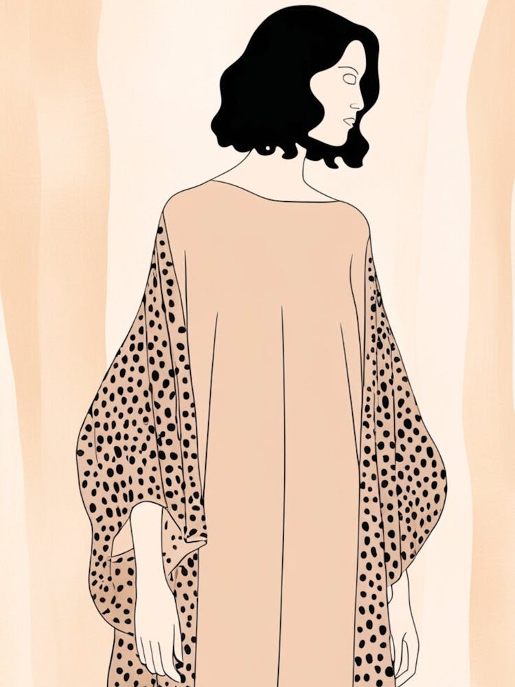 Woman In A Leopard Dress