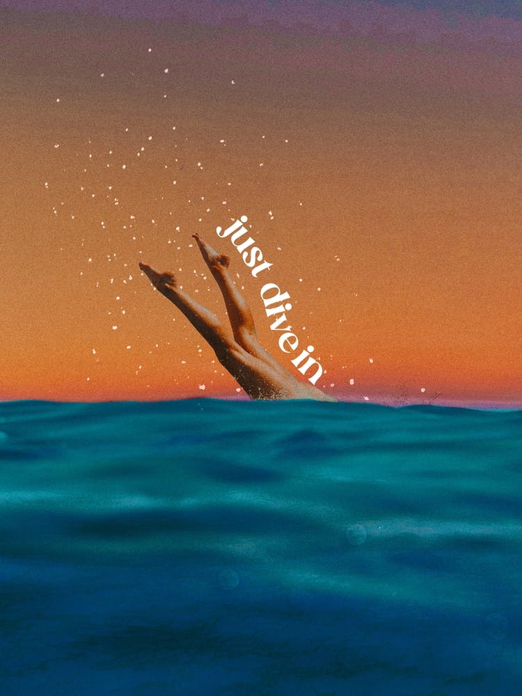 Galaxy Girl Just Dive In Quote