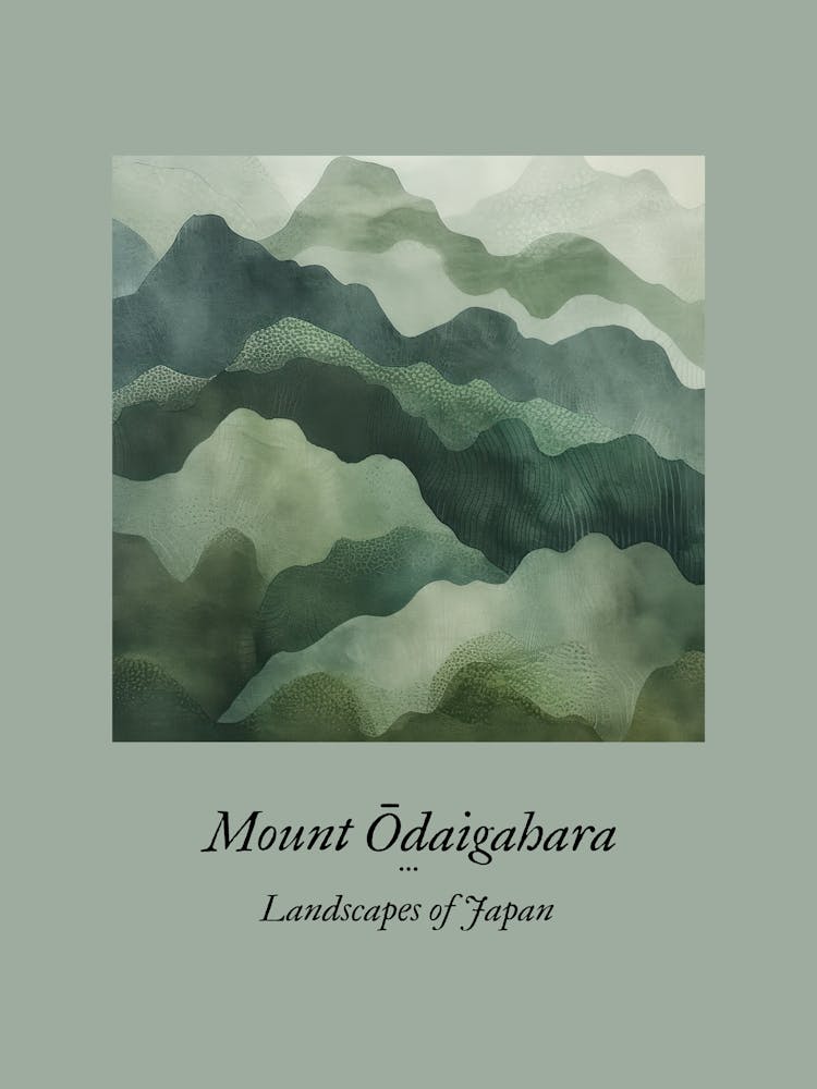 Landscapes Of Japan Mount Odaigahara