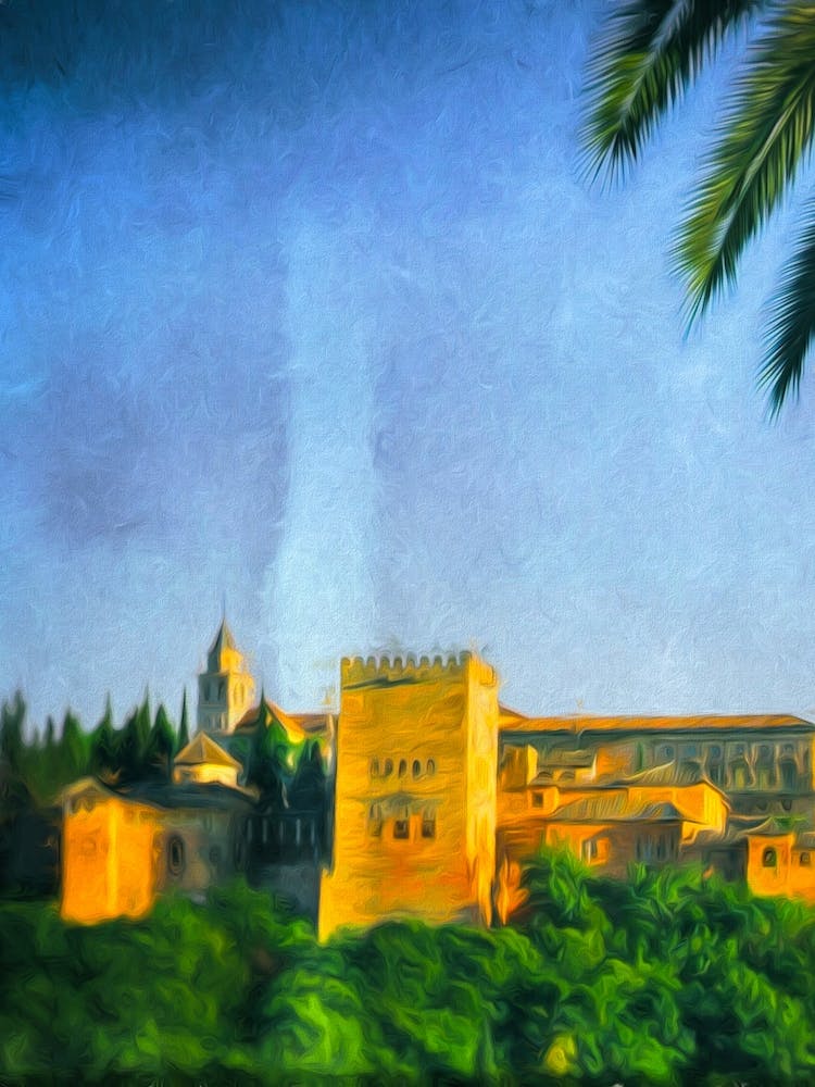 Alhambra Palace At Granada