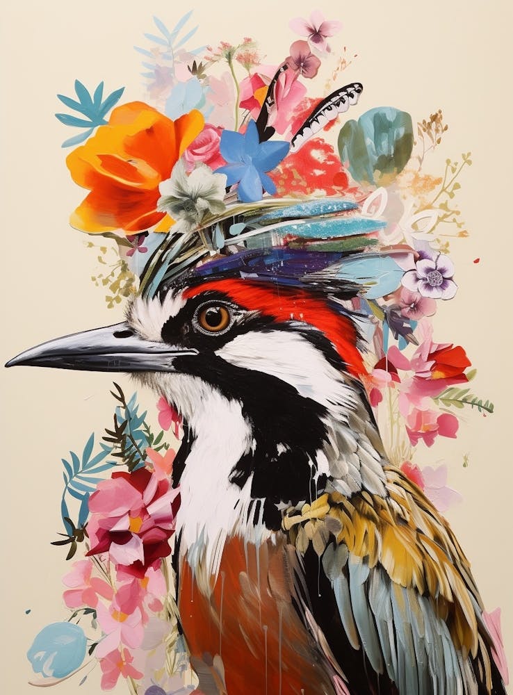 Bird With A Flower Crown Bird