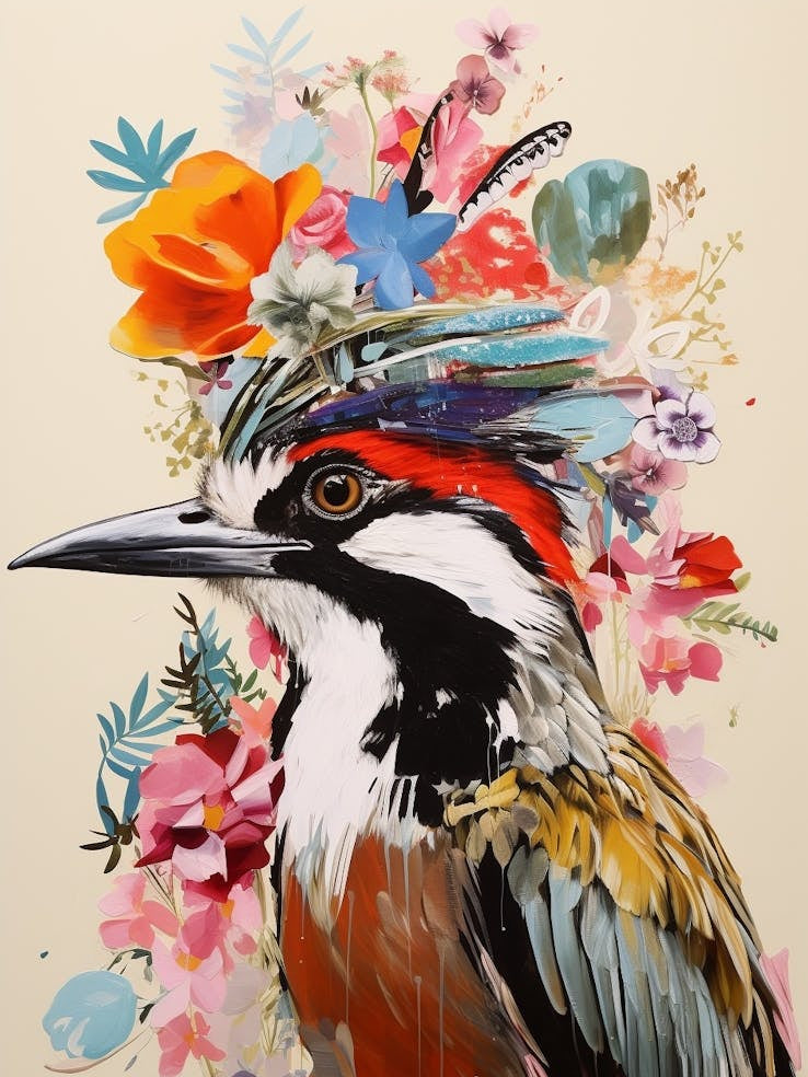Bird With A Flower Crown Bird
