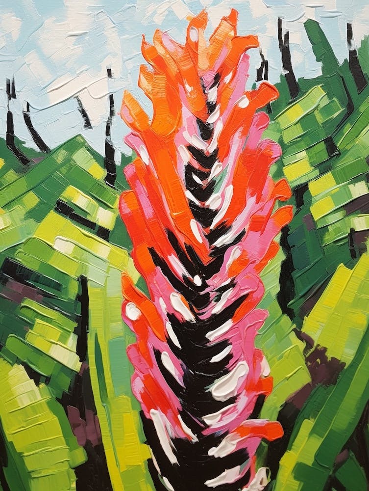 Cactus Painting Zebra Cactus 4