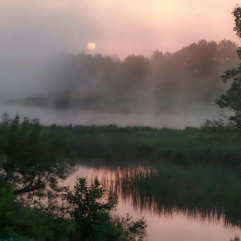 Sunrise Over A Lake 1