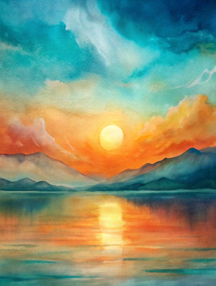 A Harmonious Color Palette Of Orange And Teal Cap