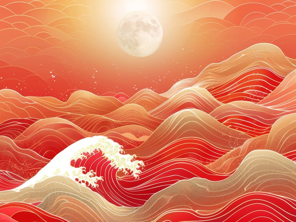 Great Wave In The Sea