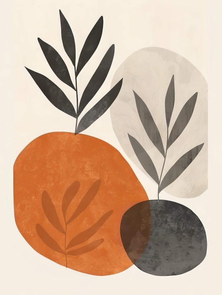 Painted Shapes And Plants 3