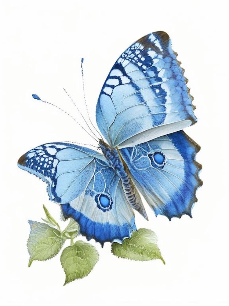 Common Blue Butterfly Decoupage 1