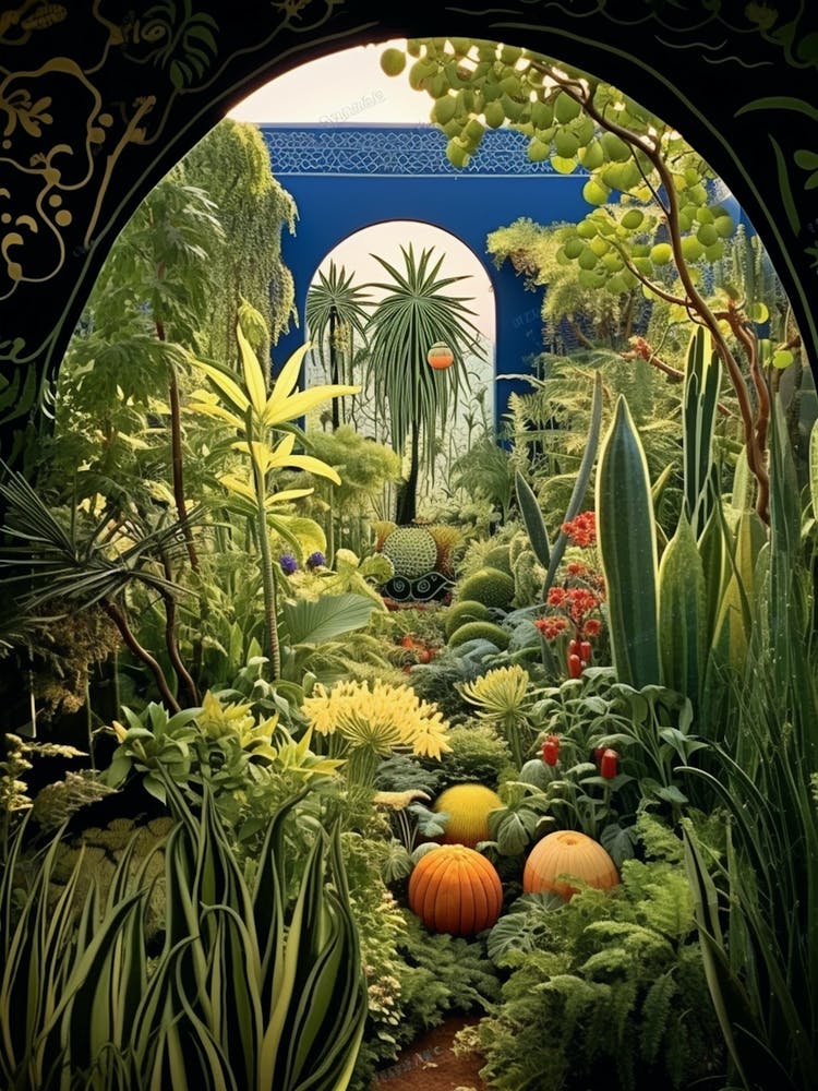 Jardin Majorelle Morocco Henri Rousseau Style 2