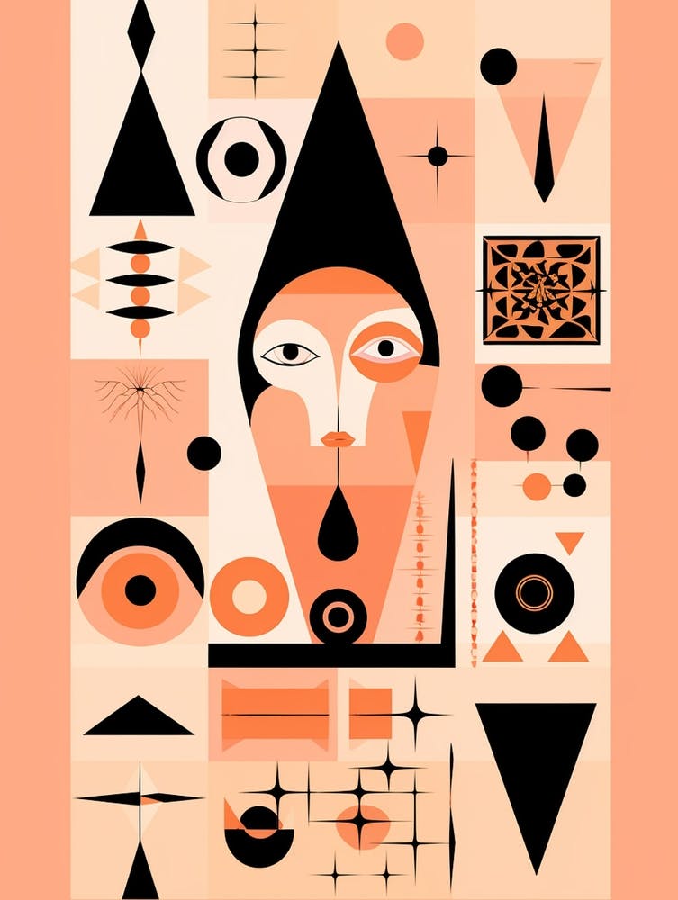 Abstract Geometric Symbolism 2 Art Print by Abstract Art Expressions – Fy!