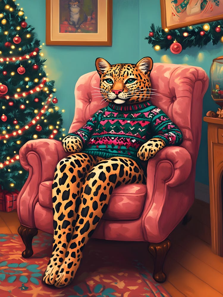 Leopard In A Sweater