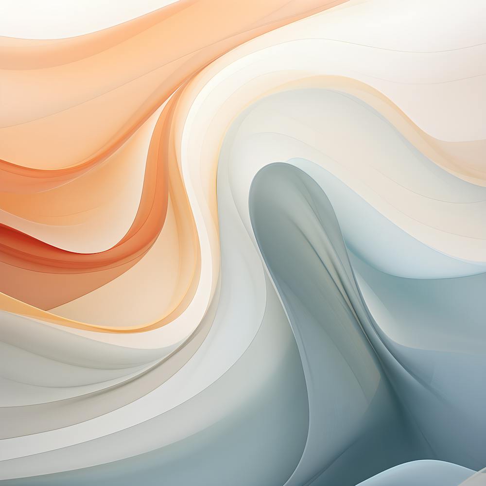Art Abstrait Neutre Moderne Flux Doux