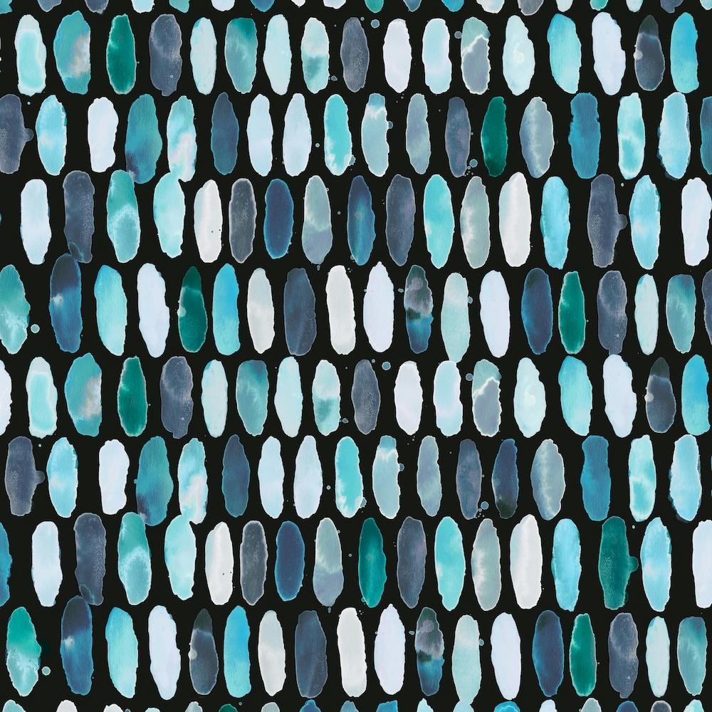 Pills Blue Black Bg Square