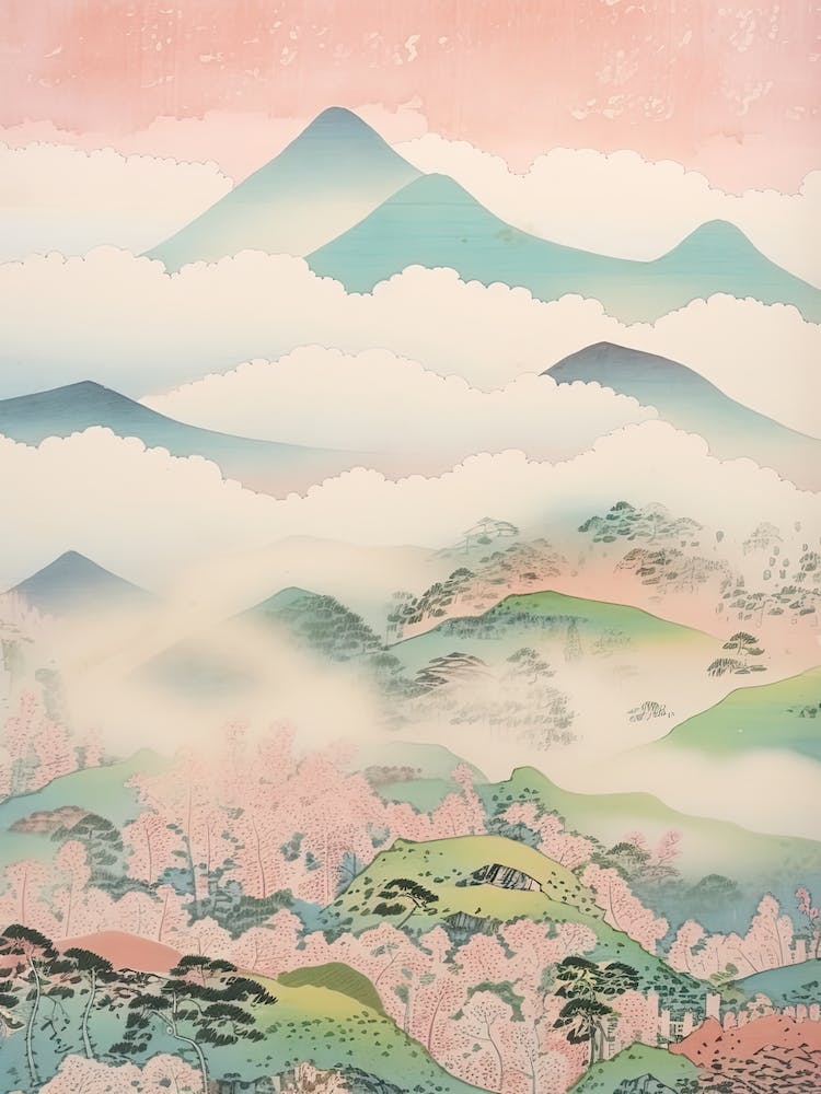 Mount Akagi In Gunma Japanese Landscape 3