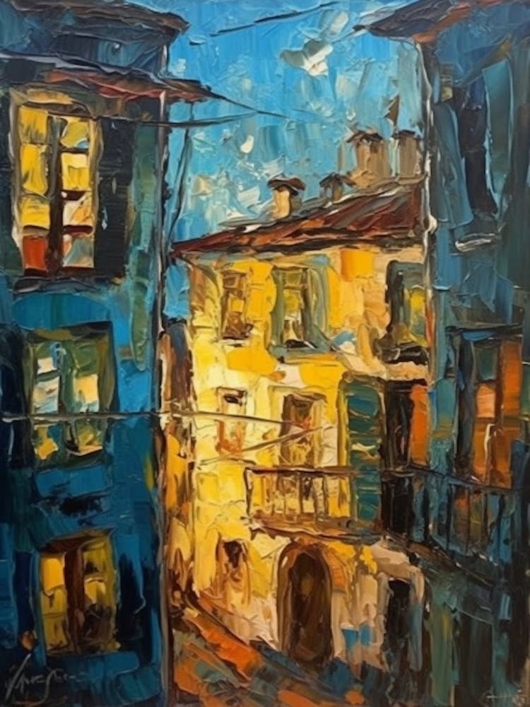 Window View Of Venice In The Style Of Expressionism 1
