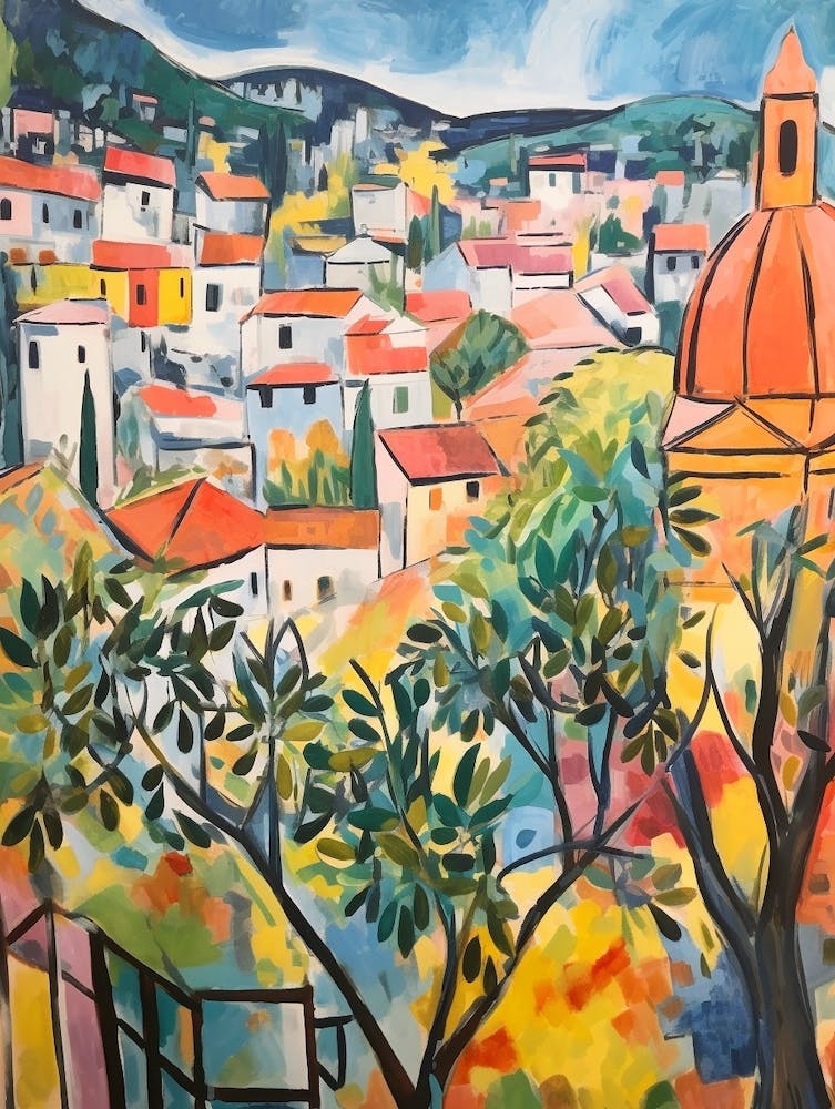 Cortona Italy 3 Fauvist Painting