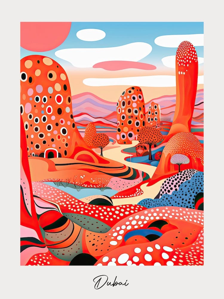 Poster Of Dubai, Illustration In The Style Of Pop Art 2