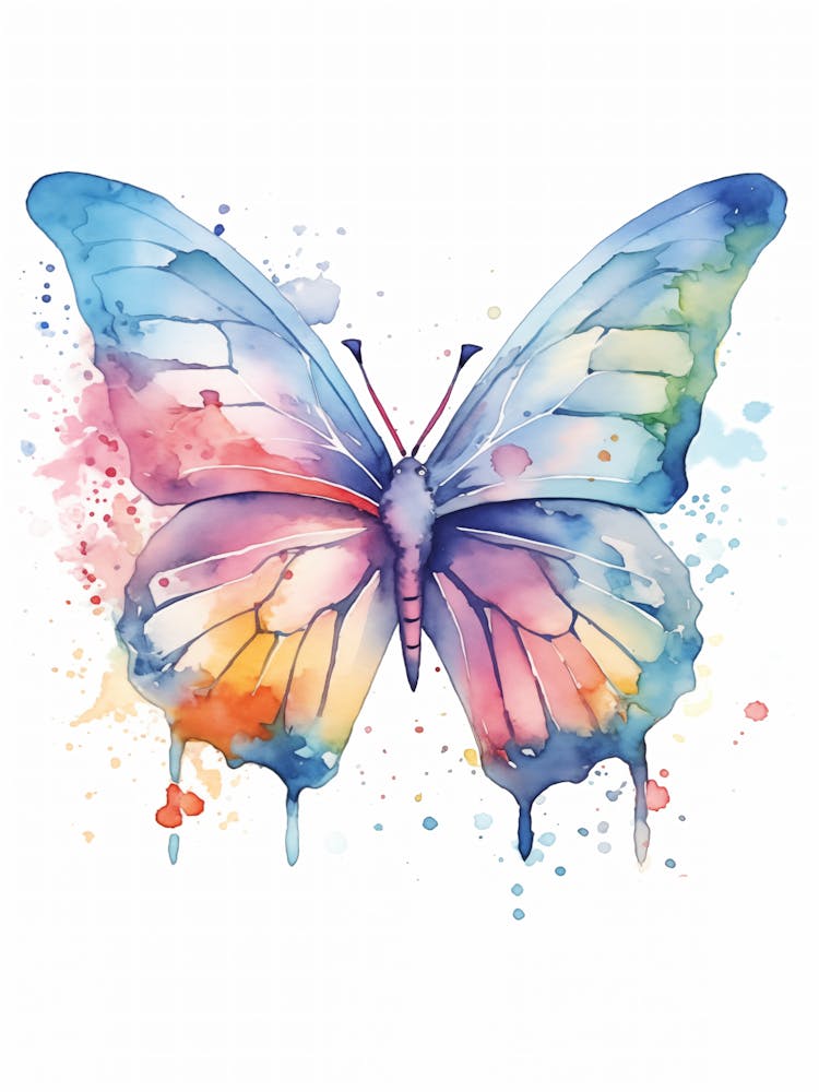 Aquarell-Schmetterling