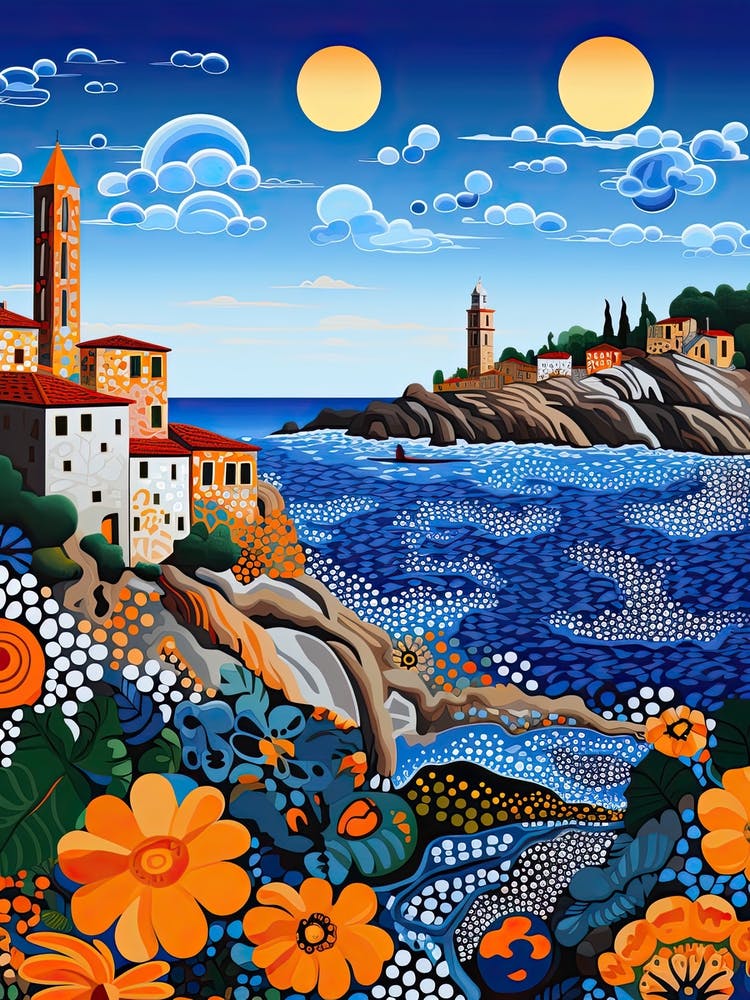 Civitavecchia, Italy, Illustration In The Style Of Pop Art 2