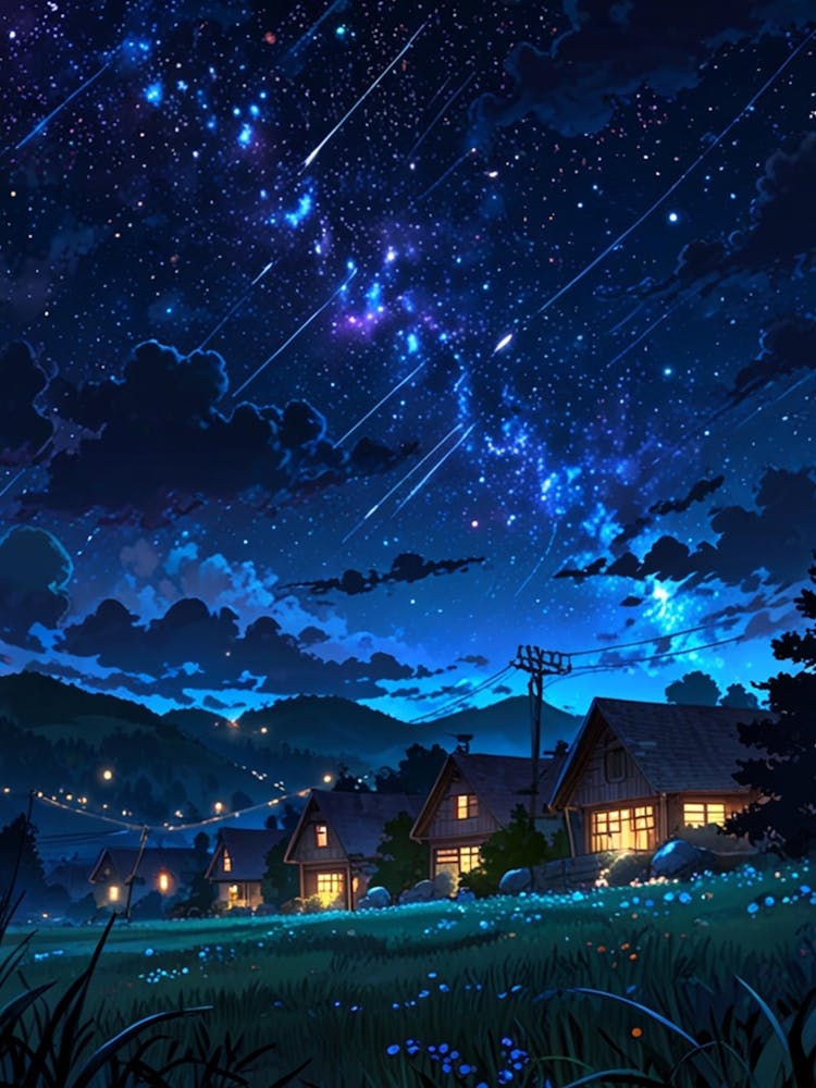 Night Sky Anime aesthetic 50
