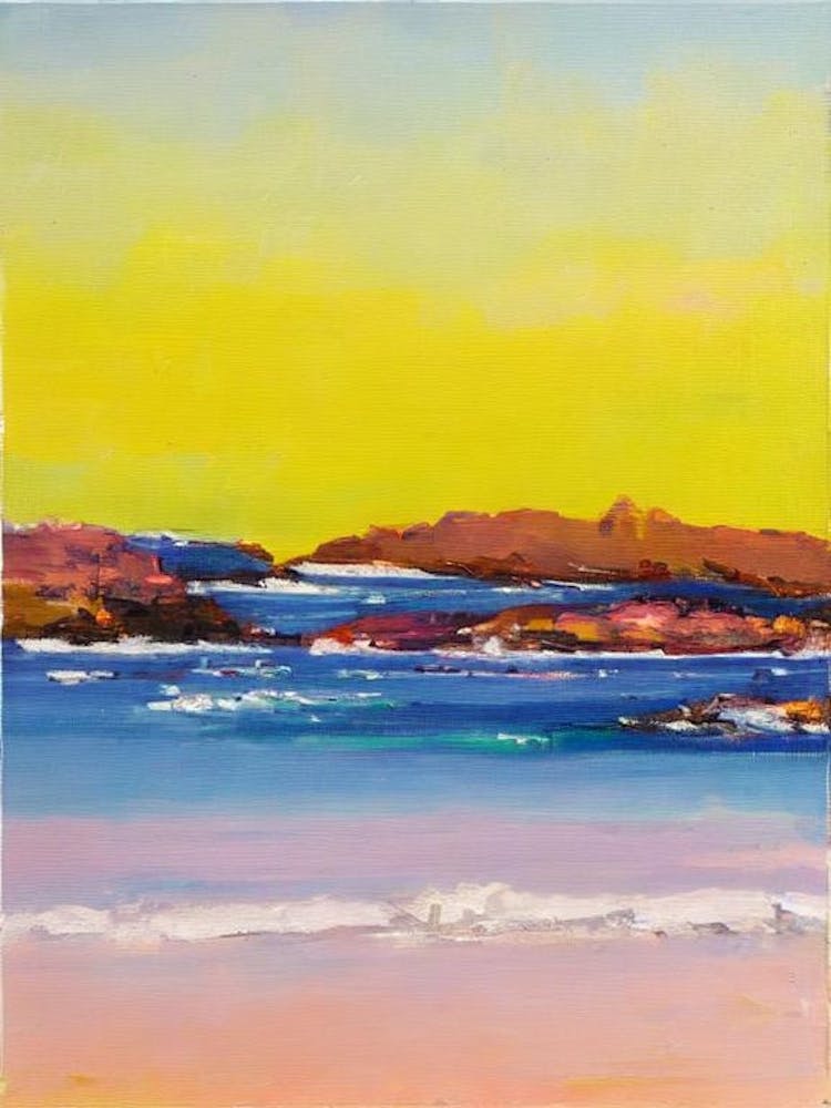 The Baths Beach, British Virgin Islands Bright Abstract