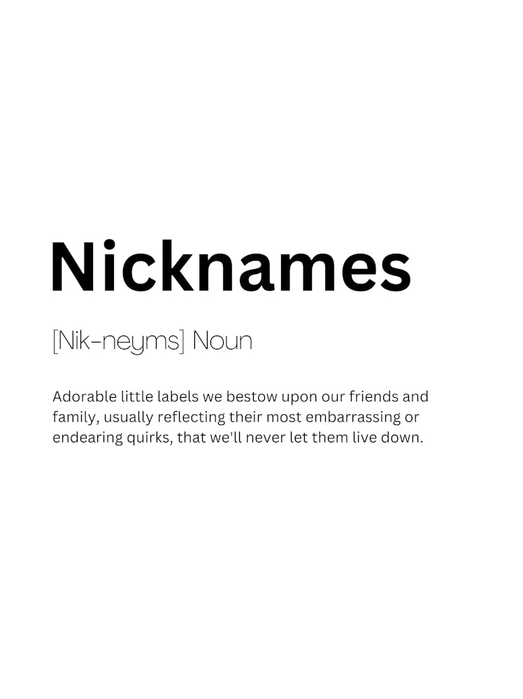 Nicknames Definition Meaning