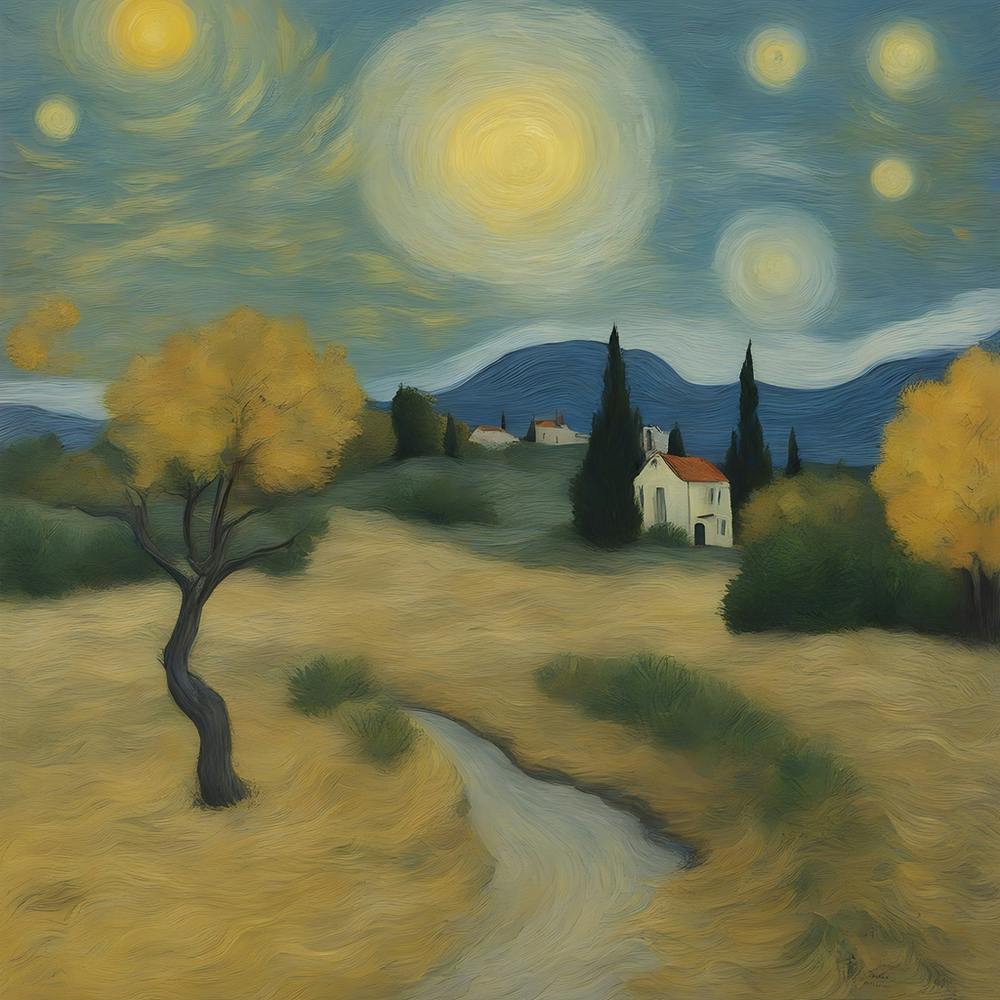 Van Gogh inspired art