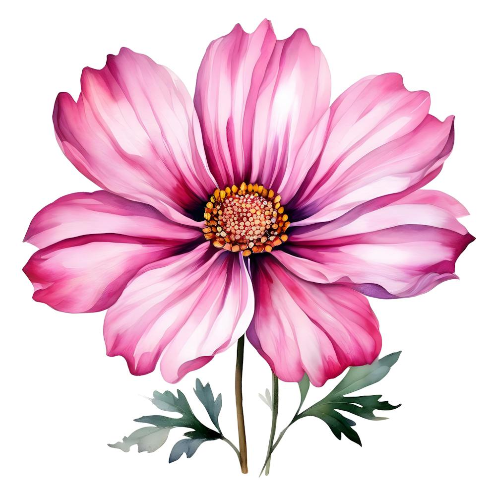 Pink Cosmos Flower 2