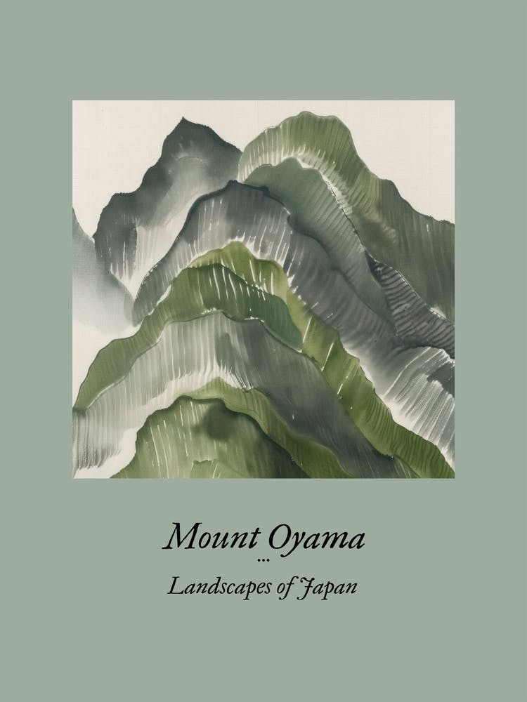 Landscapes Of Japan Mount Oyama 61