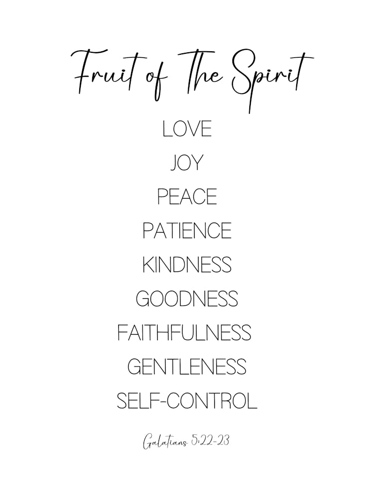 Fruit Of The Spirit Christian Wall