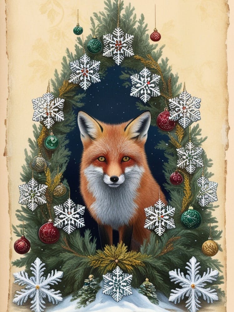 William Morris Christmas Fox 11