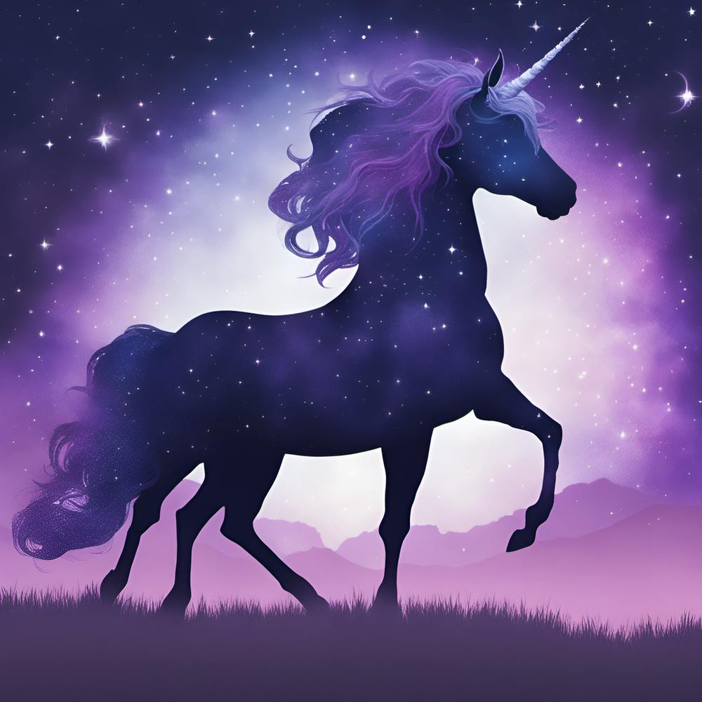 Unicorn In The Night Sky