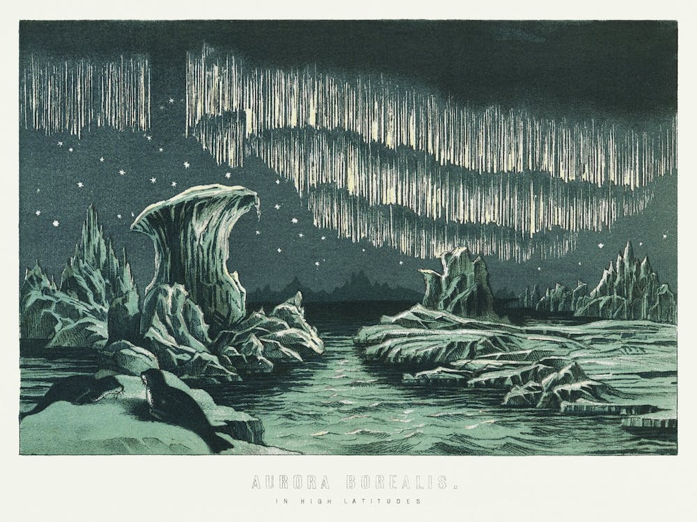 Aurora Borealis In High Latitudes
