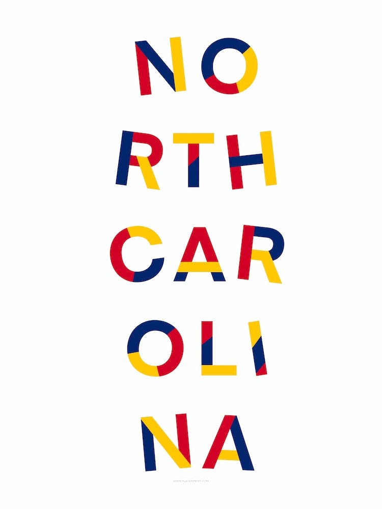 North Carolina State Flag Colours