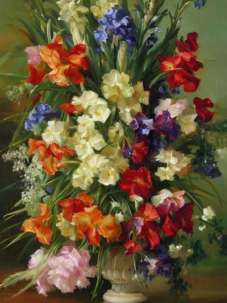 Gladioli Painting 4 Flower