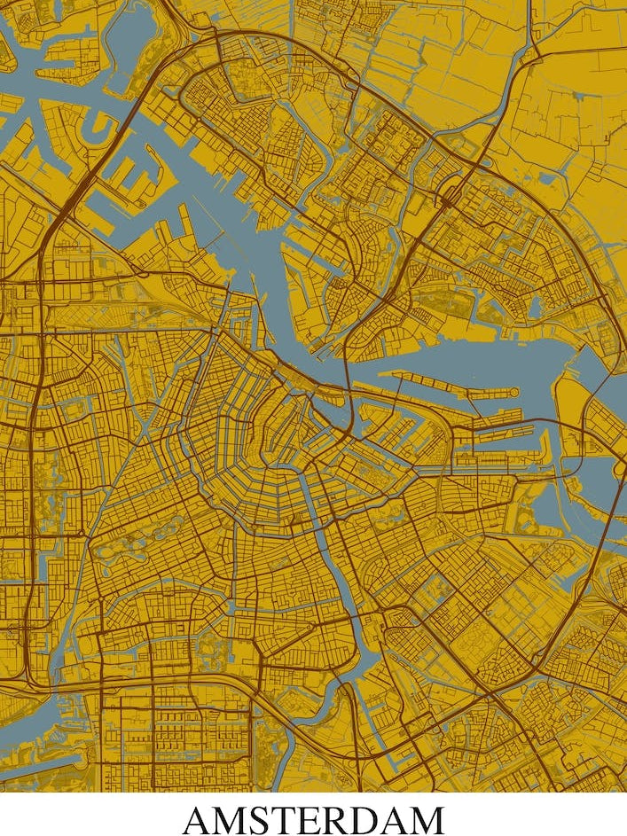 Amsterdam Yellow Blue