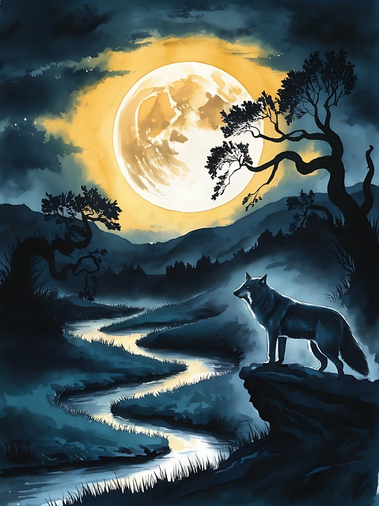 Wolf In The Moonlight
