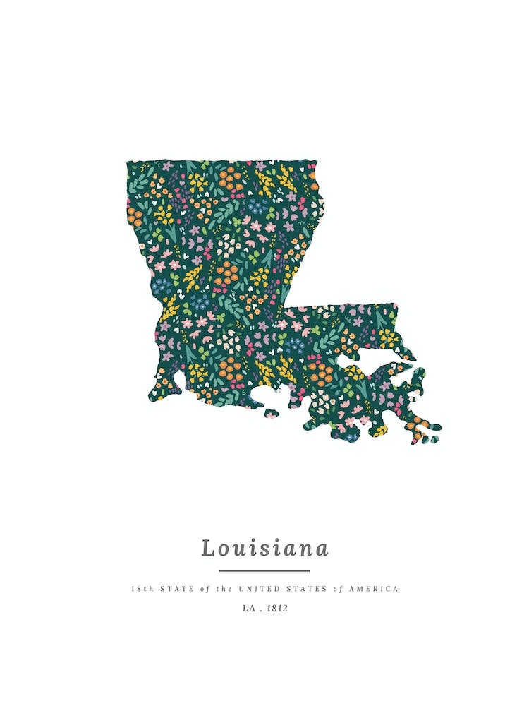 Louisiana State | Wildflowers on Juniper Green