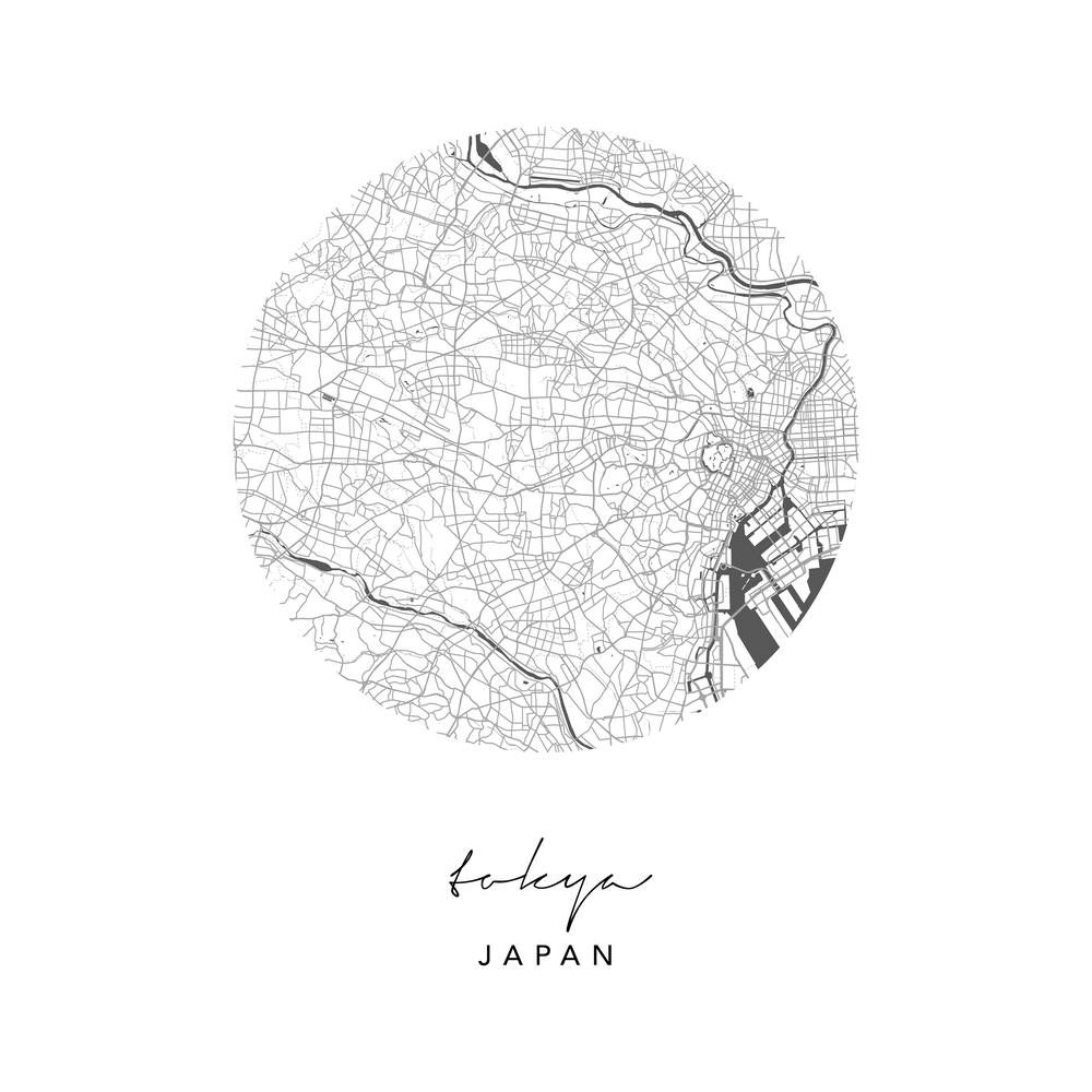 Tokyo Japan Circle Map