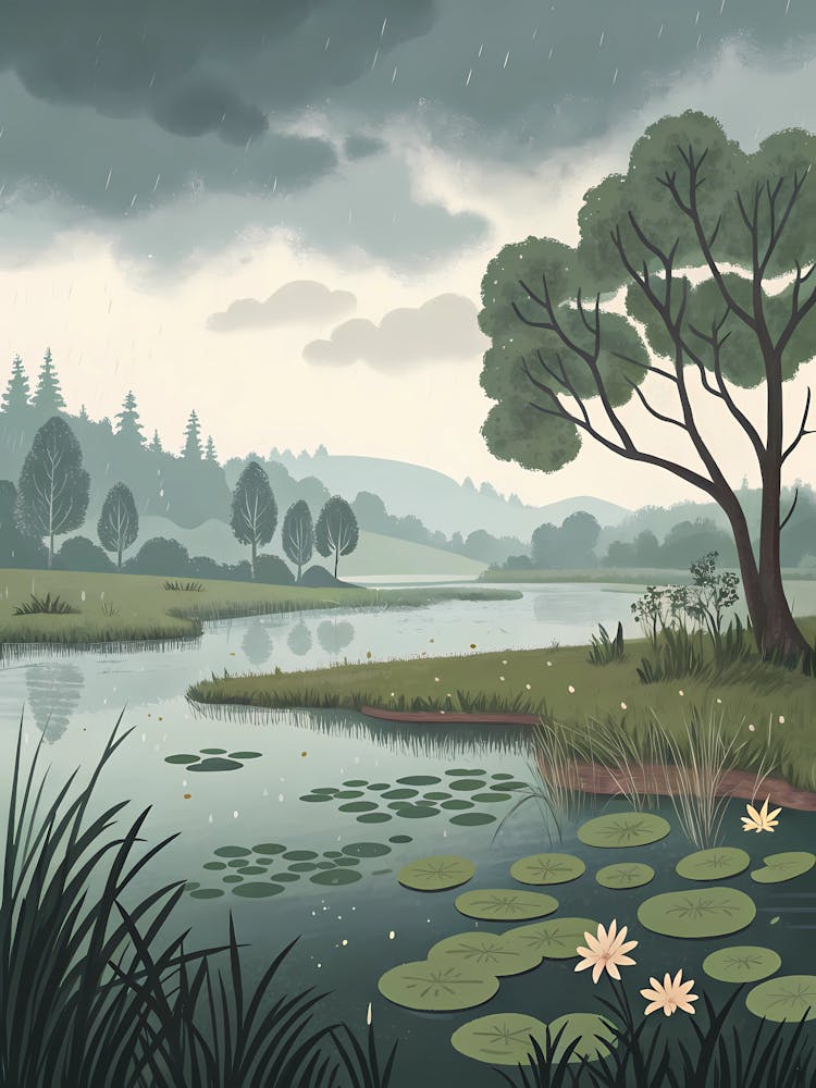 Landscape With Water Lilies
