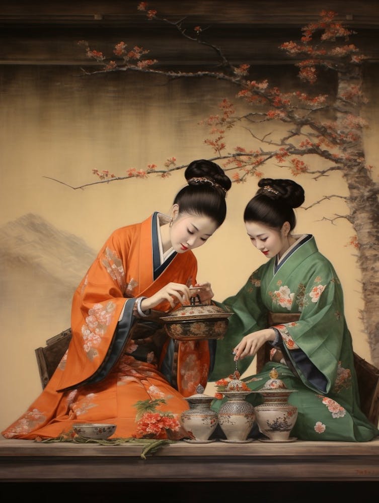 Teezeremonie im japanischen Stil 2