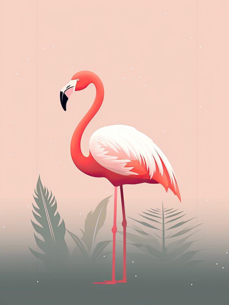 Forme de Flamant Élancée