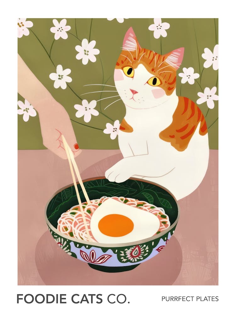 Foodie Cats Co Ramen And Cat