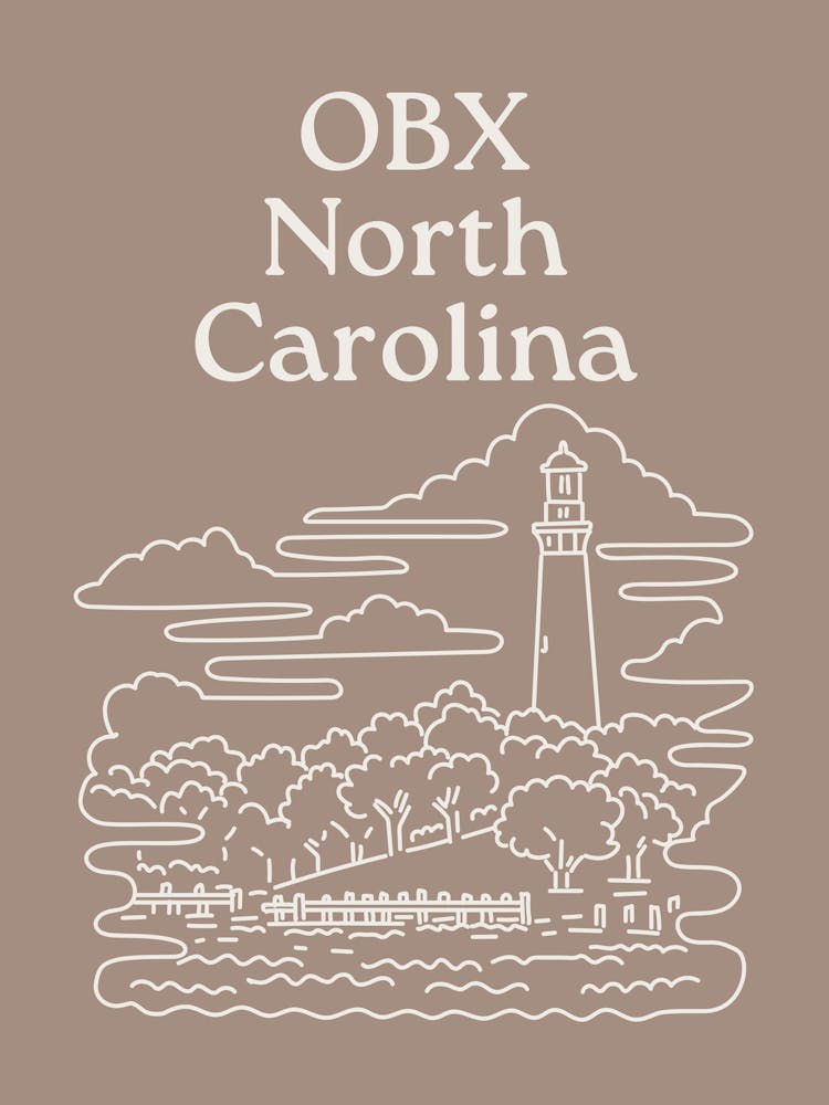 Outer Banks Wall Art | North Carolina Decor | Beachy Coastal Tropical Wall Art | Travel OBX 1