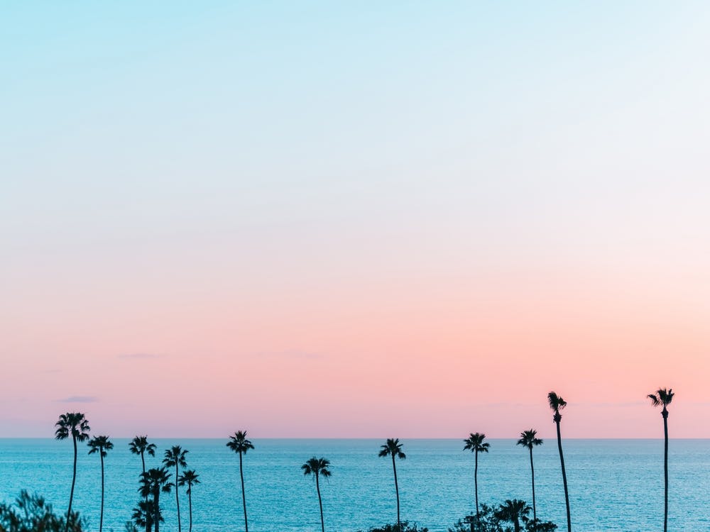 Pastel Sunset In California