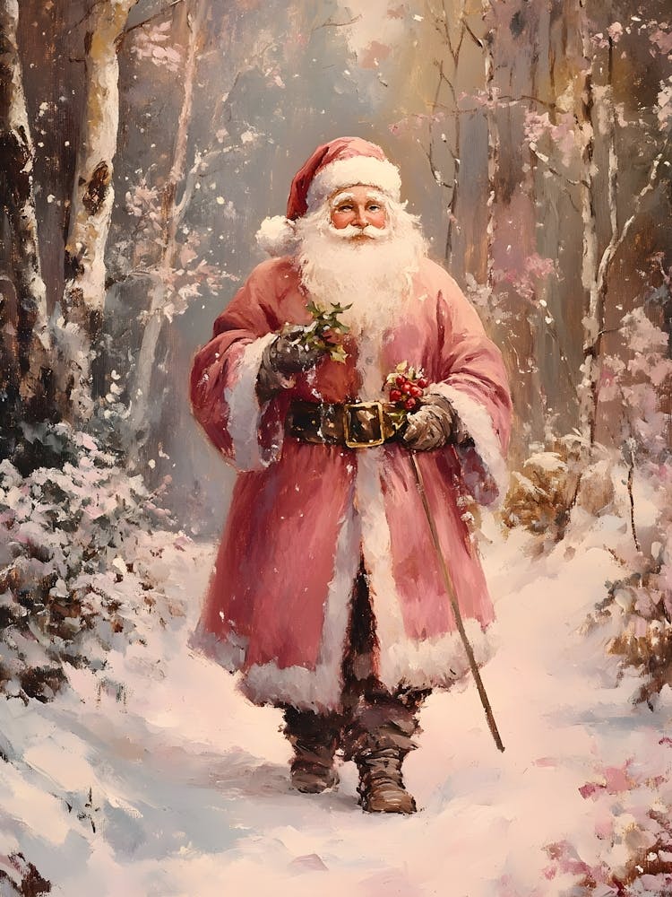 Weihnachtsmann im Wald 1