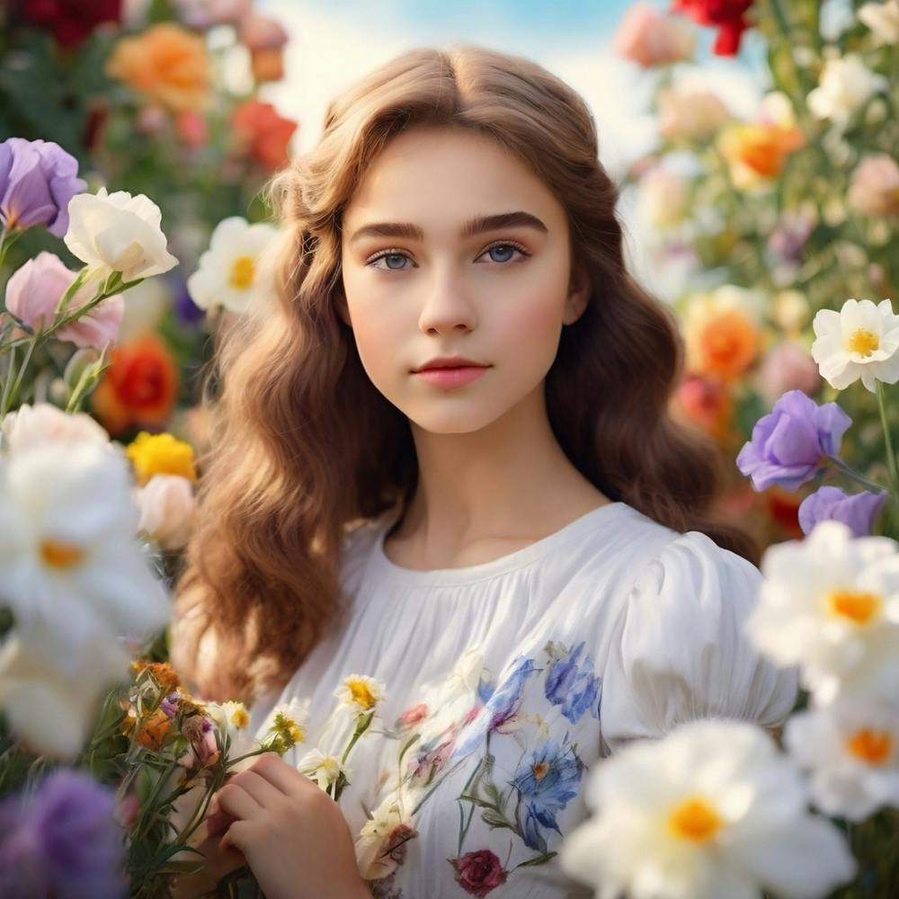 Leonardo Diffusion Xl A Beautiful Gentle Face18 Year Old Girl 0