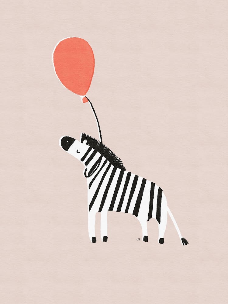 Zebra And Balloon